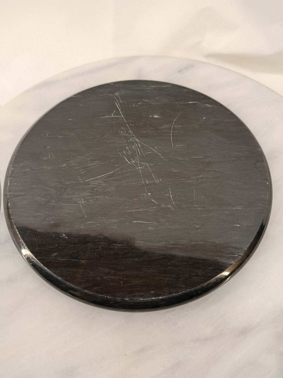 Lot Of 5 Glass Orbs Marbles With Stands And Marble Base Meditation Healing