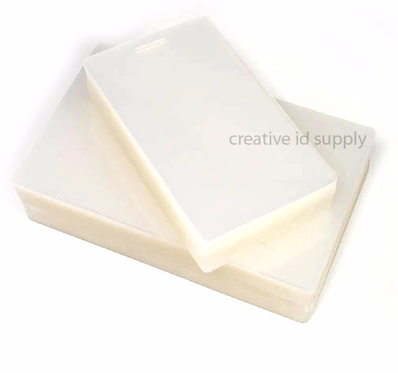 5 MIL LUGGAGE TAG LAMINATING POUCHES 2-1/2" x 4-1/4" WITH SLOT, 100 PCS