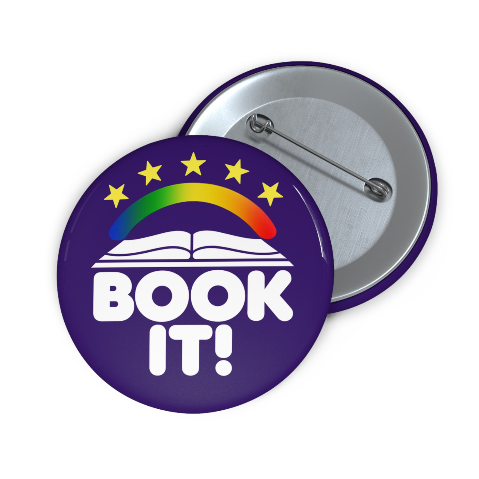 BOOK IT! Button/Pin 1990s/1980s Pinback 2.25 inch Retro Throwback Pizza Hut