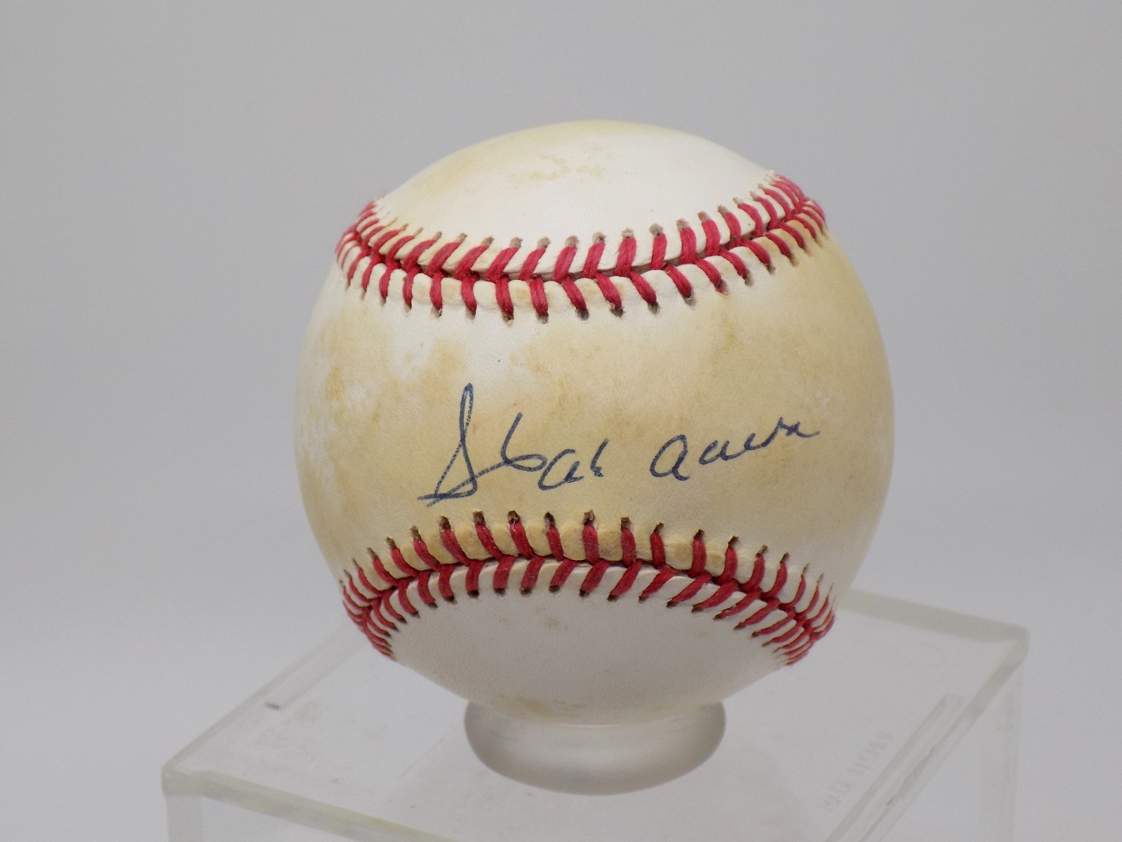 HANK AARON HOF Signed Autograph NL Baseball Braves SWEET SPOT JSA 💎 LOA