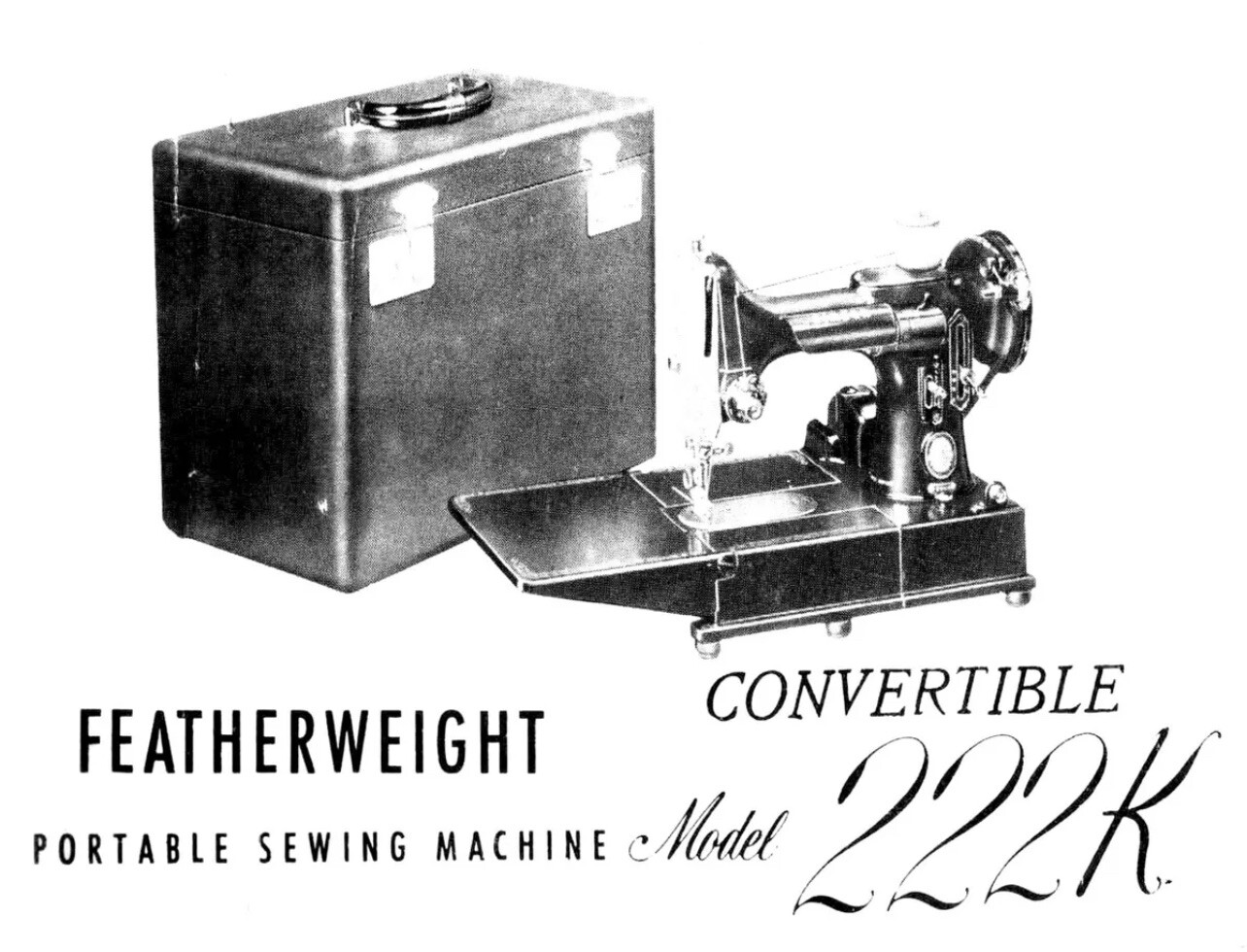 Large Deluxe-Edition Instructions Manual for Singer 222K Sewing Machine