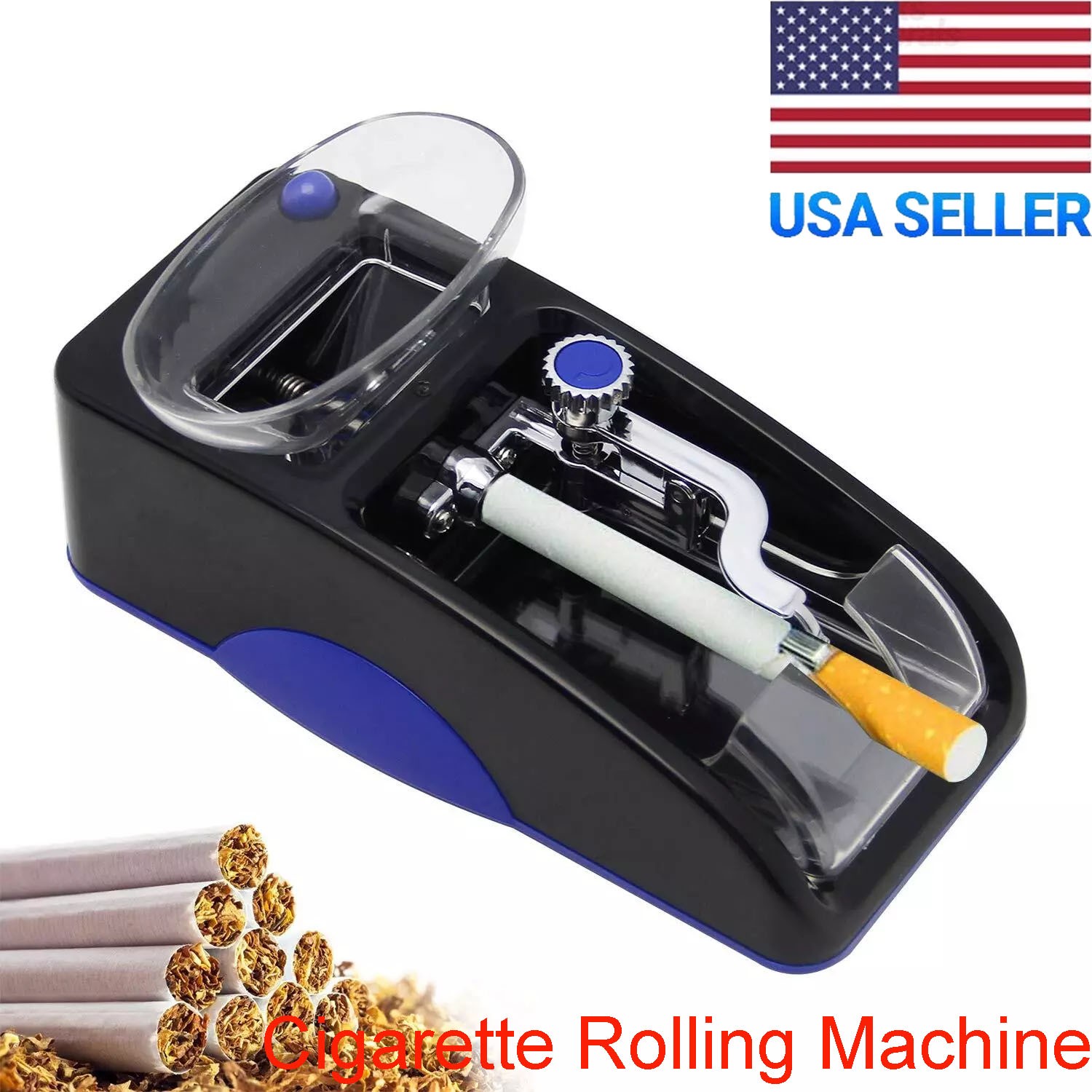 Cigarette Rolling Machine, Automatic Roller, Electric Mini Tobacco Injector NEW