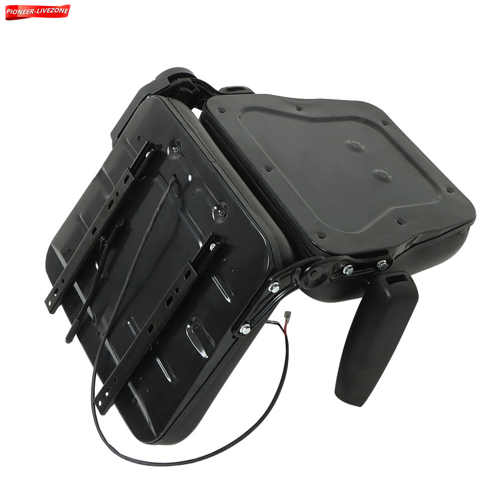 Universal Forklift Seat PVC Tractor Seat Foldable Adjustable Back & Armrest
