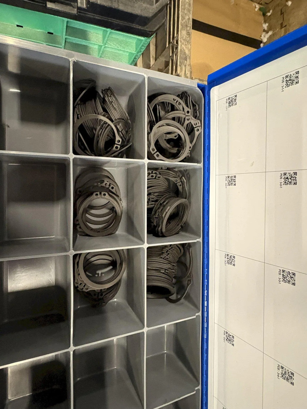 Fastenal 12 Drawer Parts Cabinet w/ Removable Drawers and Content