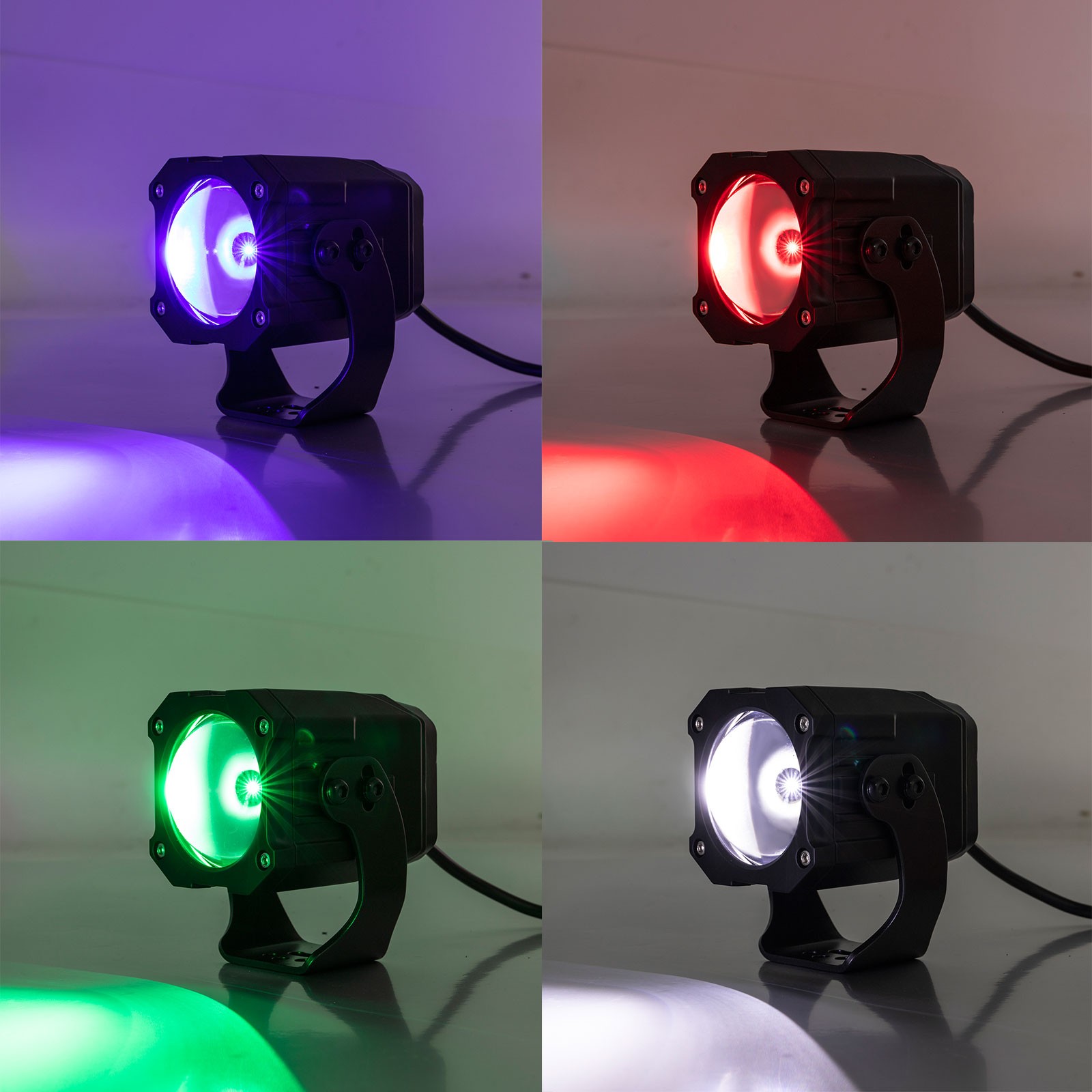 2x Laser RGBW LED Whip Lights Whipless Antenna For ATV UTV SXS Can-am x3 Polaris
