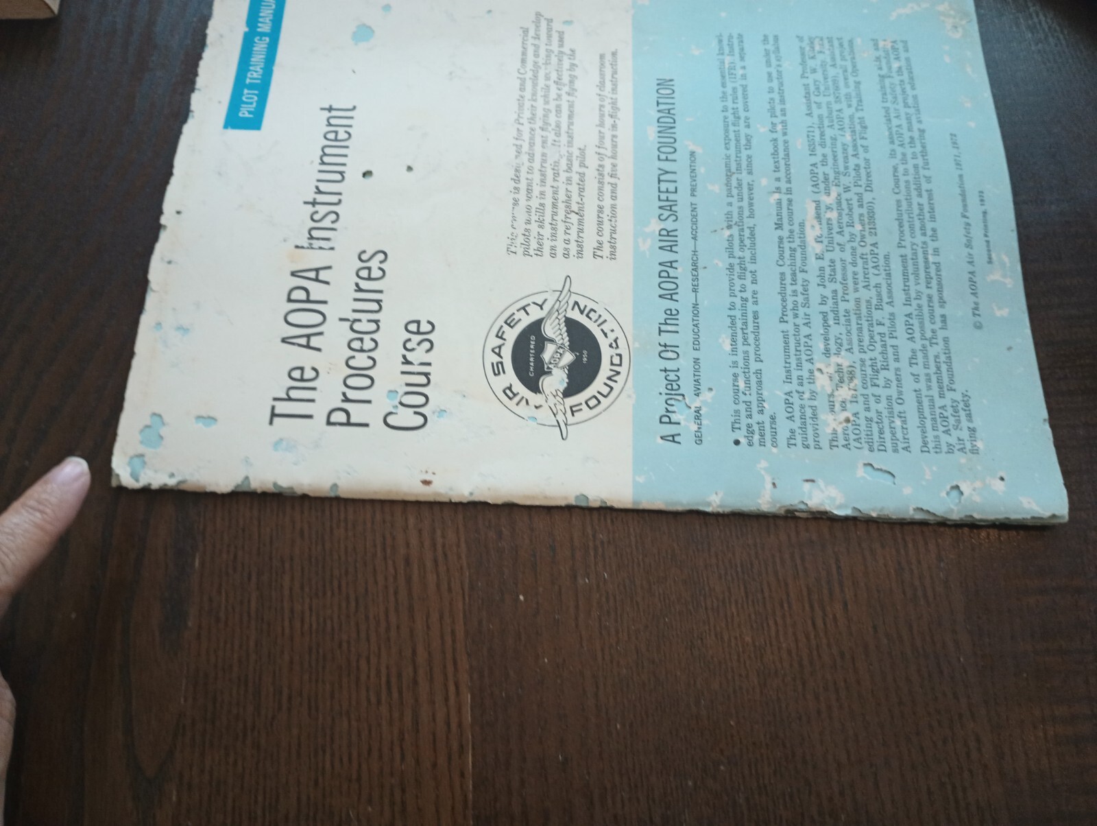 Vintage Flight Manual Bundle-FAA Pilot's & Training Hdbk, AOPA Proc, Adv Manual