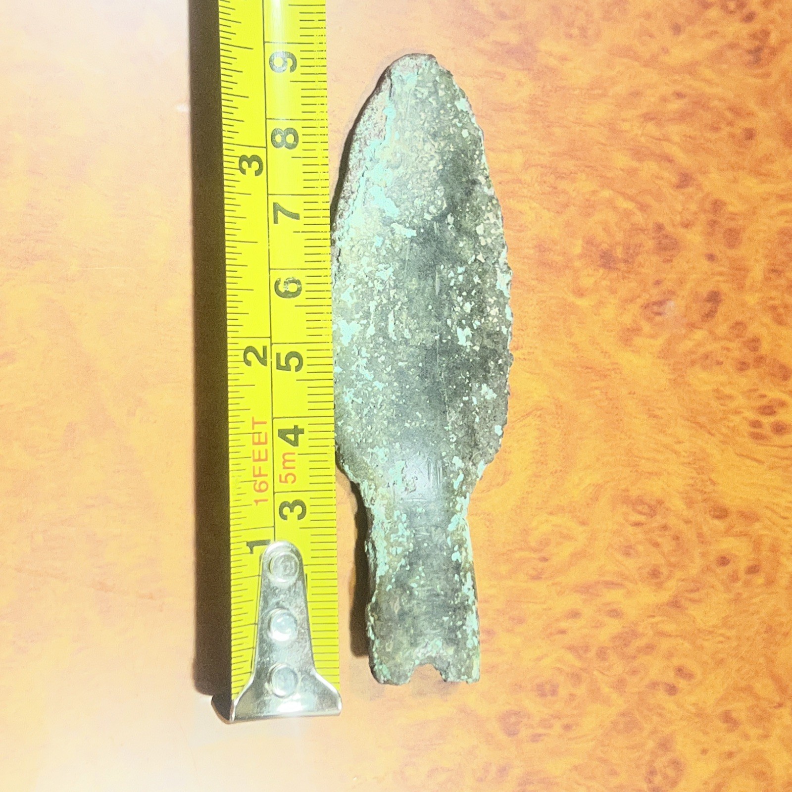 Exceptional Copper Culture Native Copper Socketed Ovate Spear, Great Lakes