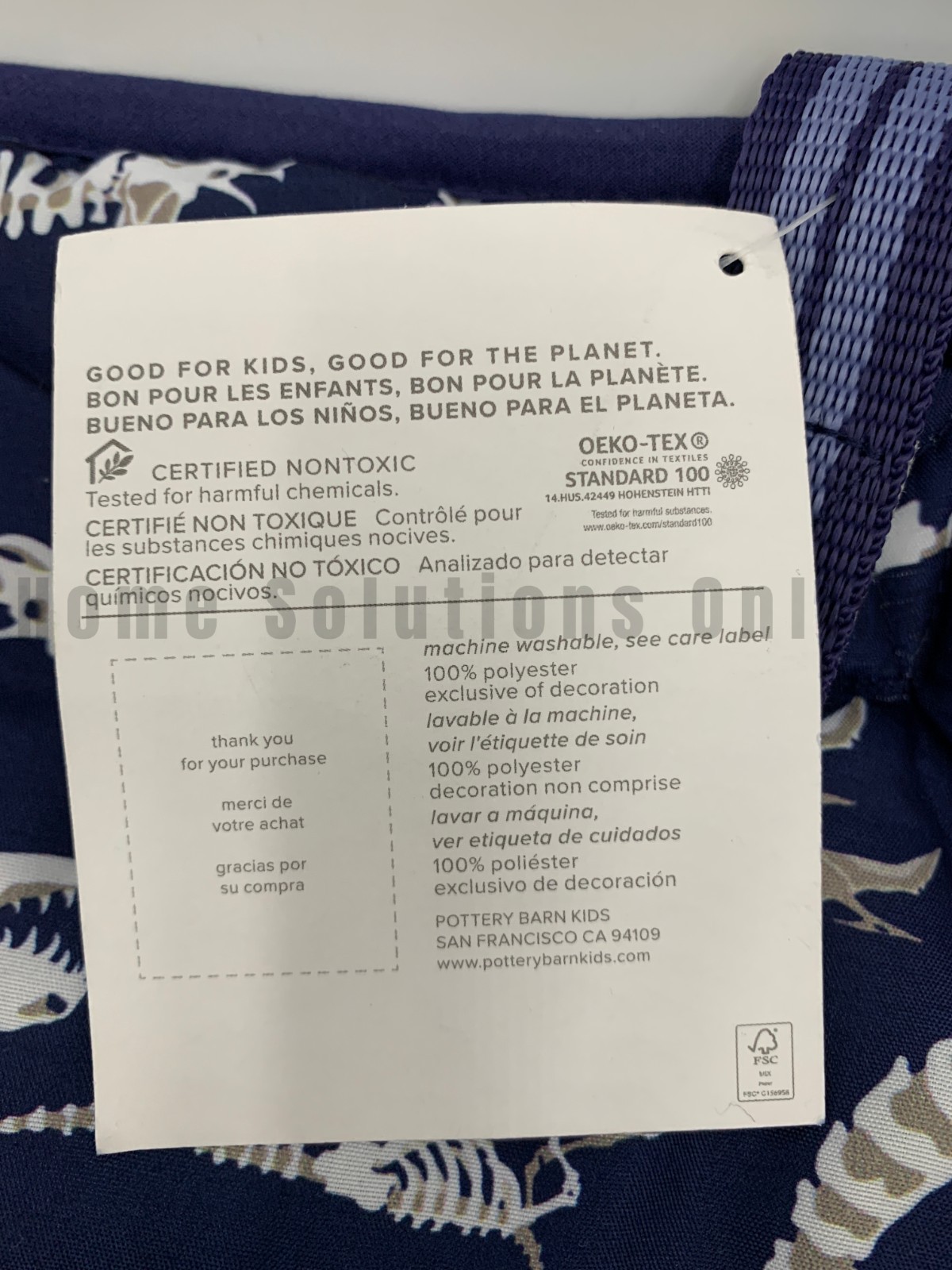 Pottery Barn Kids Mackenzie Dino Dinosaur Bones Nap Sleeping Mat 51" #1G