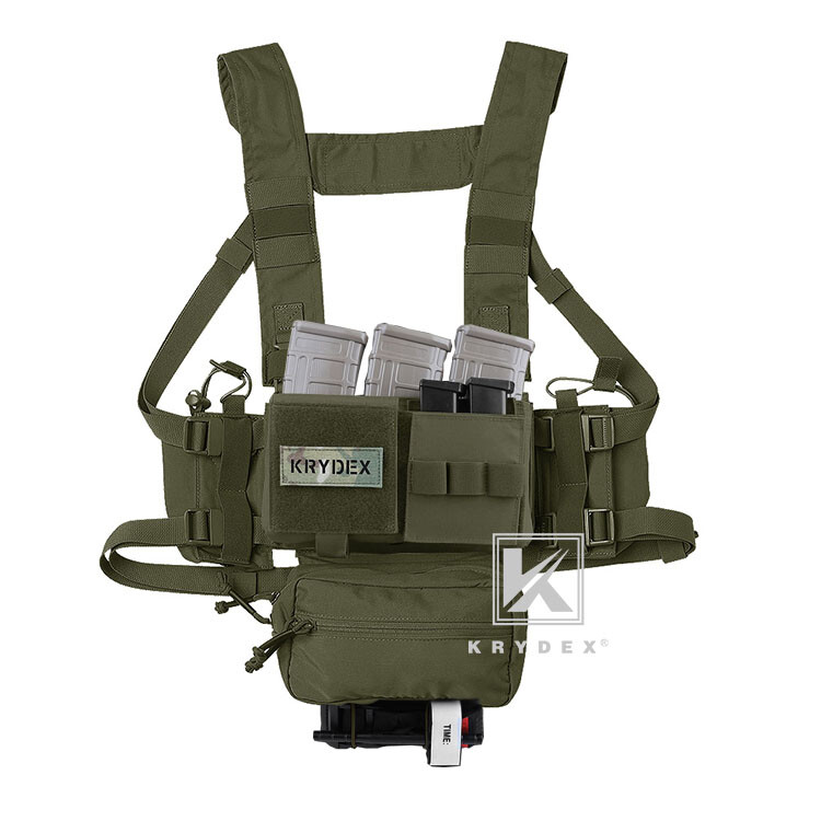KRYDEX MK3 Micro Fight Chassis Chest Rig Modular Tactical Carrier with Mag Pouch
