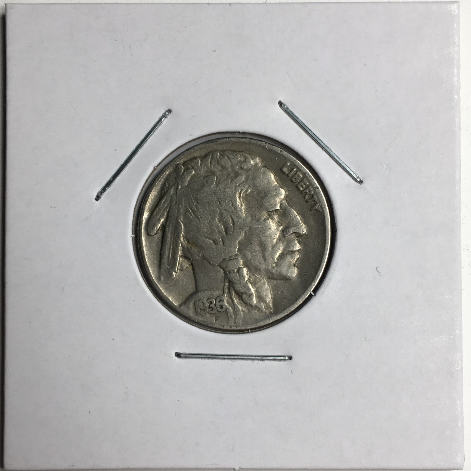 1936 United States Buffalo Nickel - Fine (F) KM#134 - BN36PF