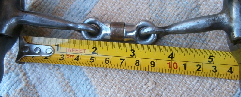 Silver Nude Cowgirl 2 in.. Silver Conchos Horse Short Shank Snaffle Bit