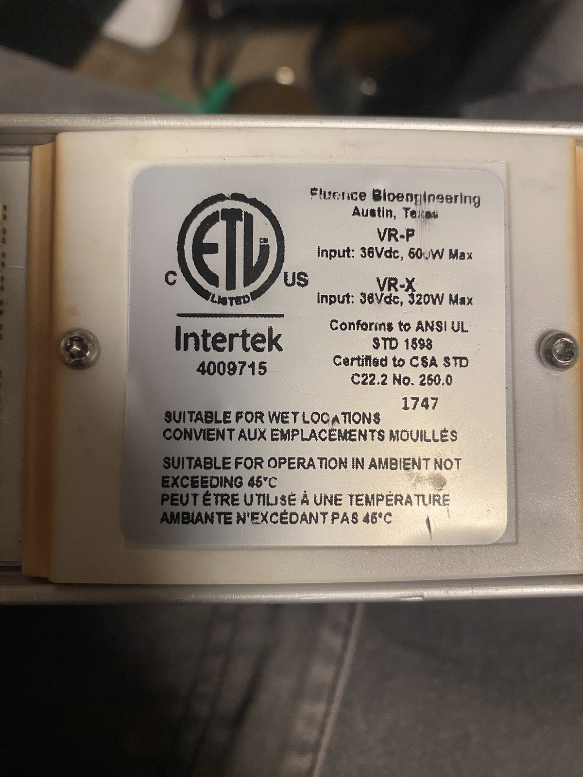 Fluence Bioengineering grow led