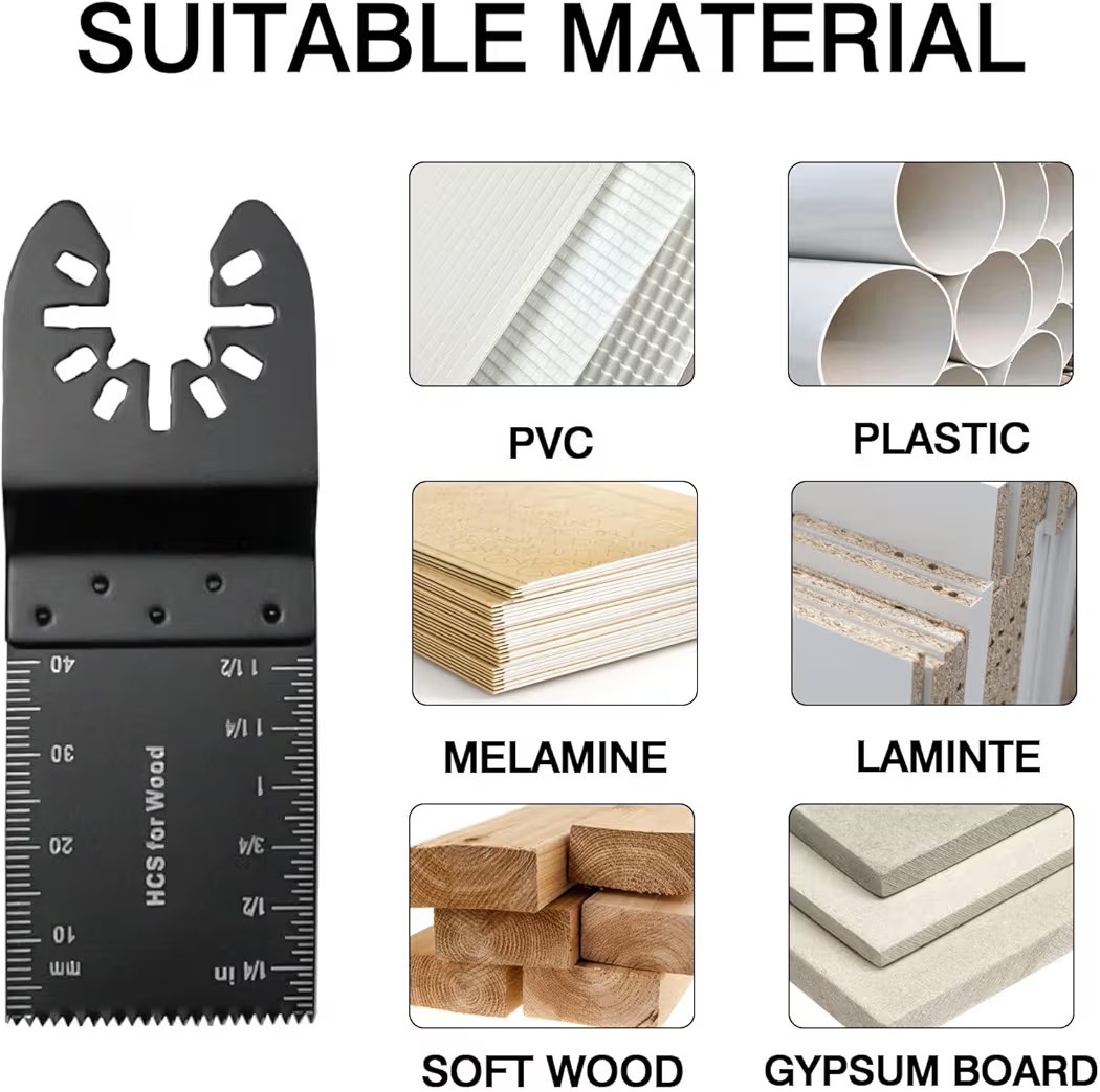 100 Pcs Oscillating Tool Blades, Professional Universal Oscillating Saw Blades