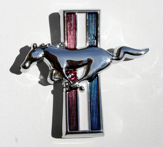 NEW! 1967 Ford Mustang Gas Cap Pop Open Style Chrome with Pony Emblem Free Ship