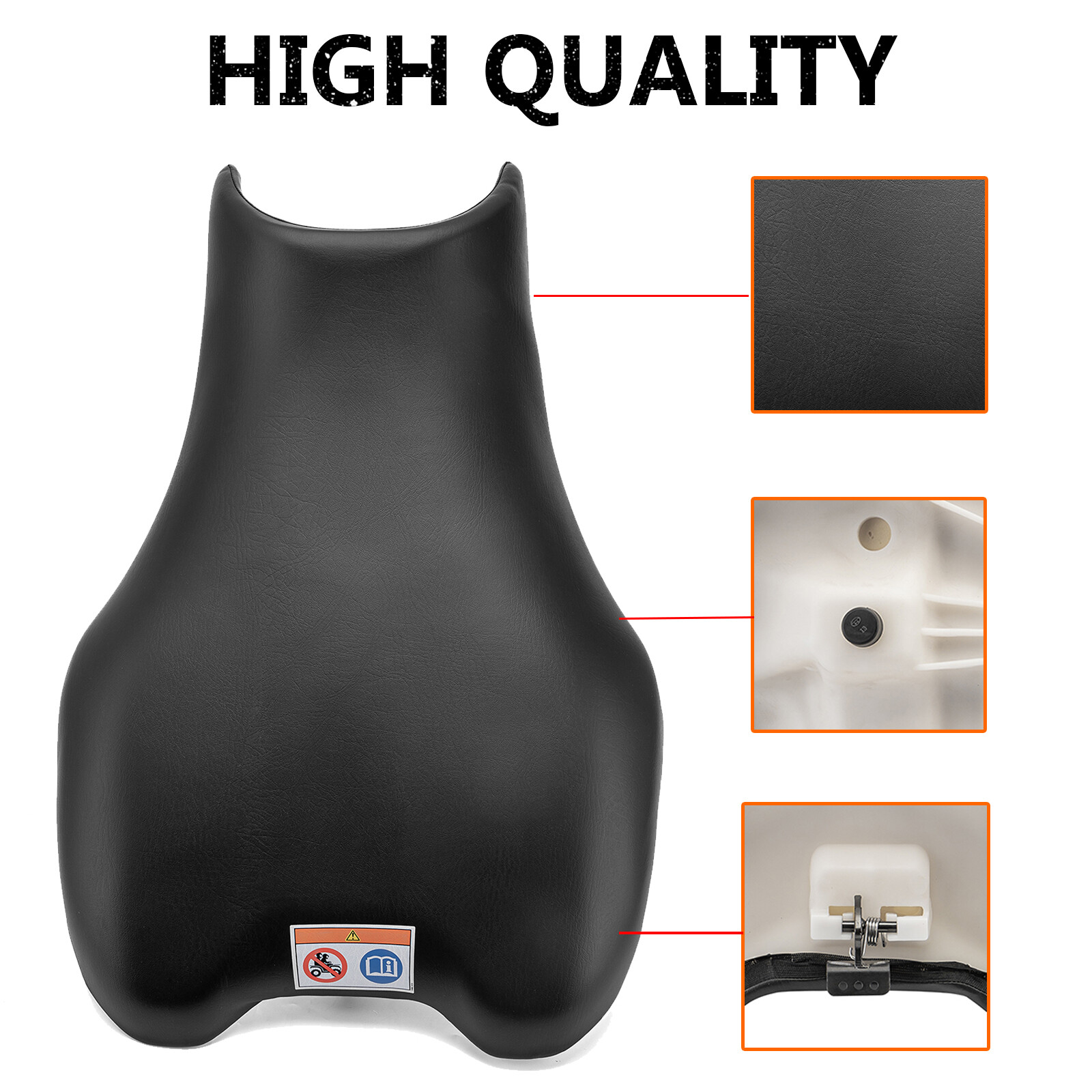 Complete Seat For Honda Rincon 650 TRX650FA TRX650FGA 4x4 2003 2004 2005 Black