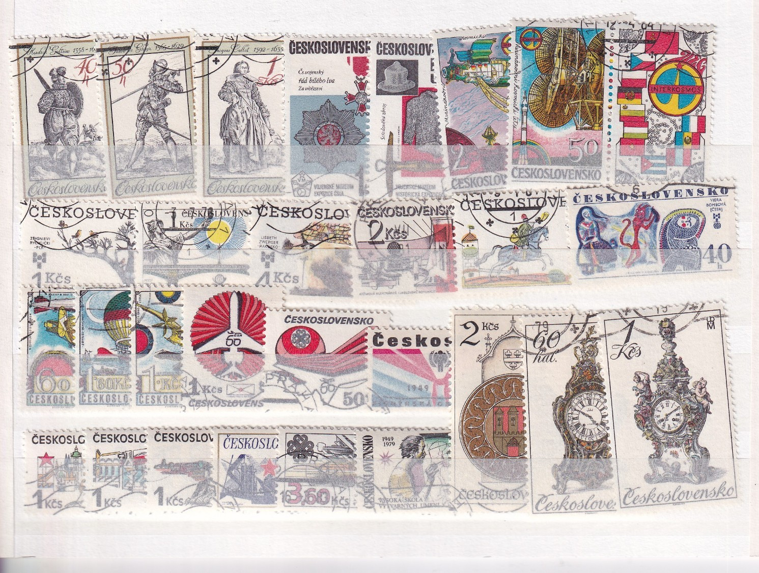 Czechoslovakia 1970's various selection of used stamps XA32
