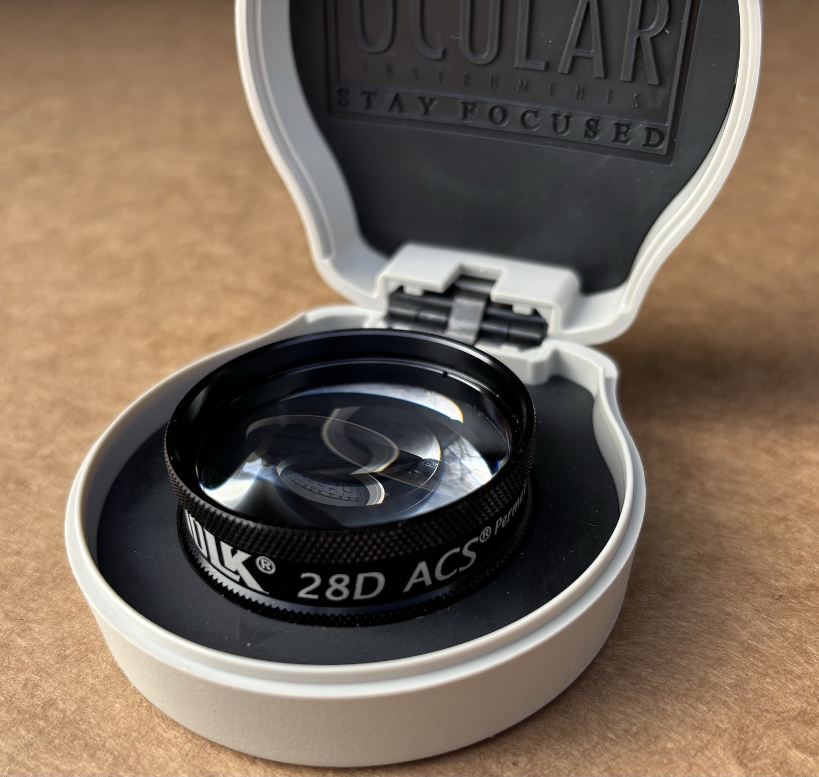 Volk 28D ACS BIO Double Aspheric Lens w/ Case - Excellent! Autoclave Compatible