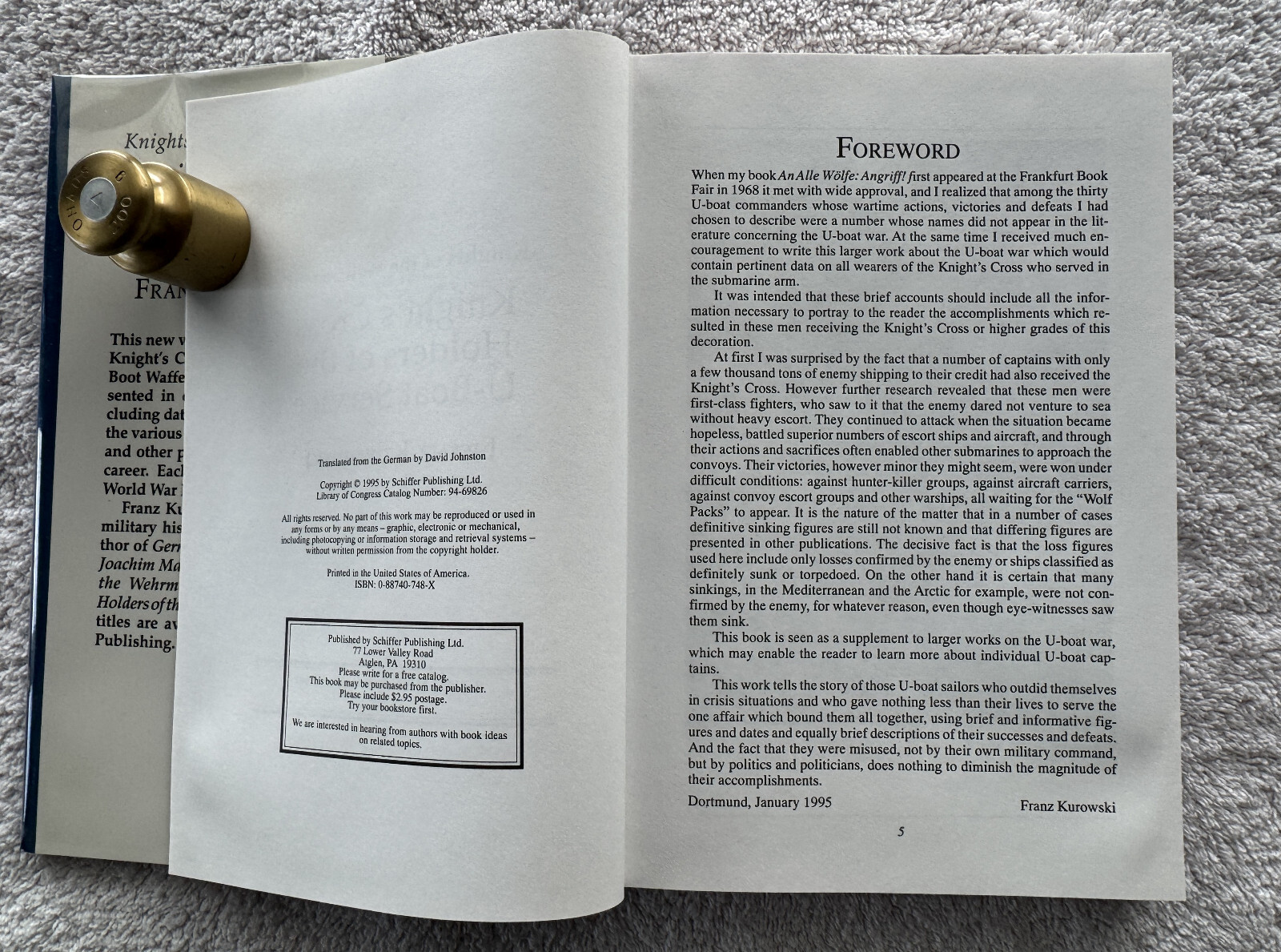 2 WWII Books on the Knights Cross: Knights of the Iron Cross, U-Boat KC Holders