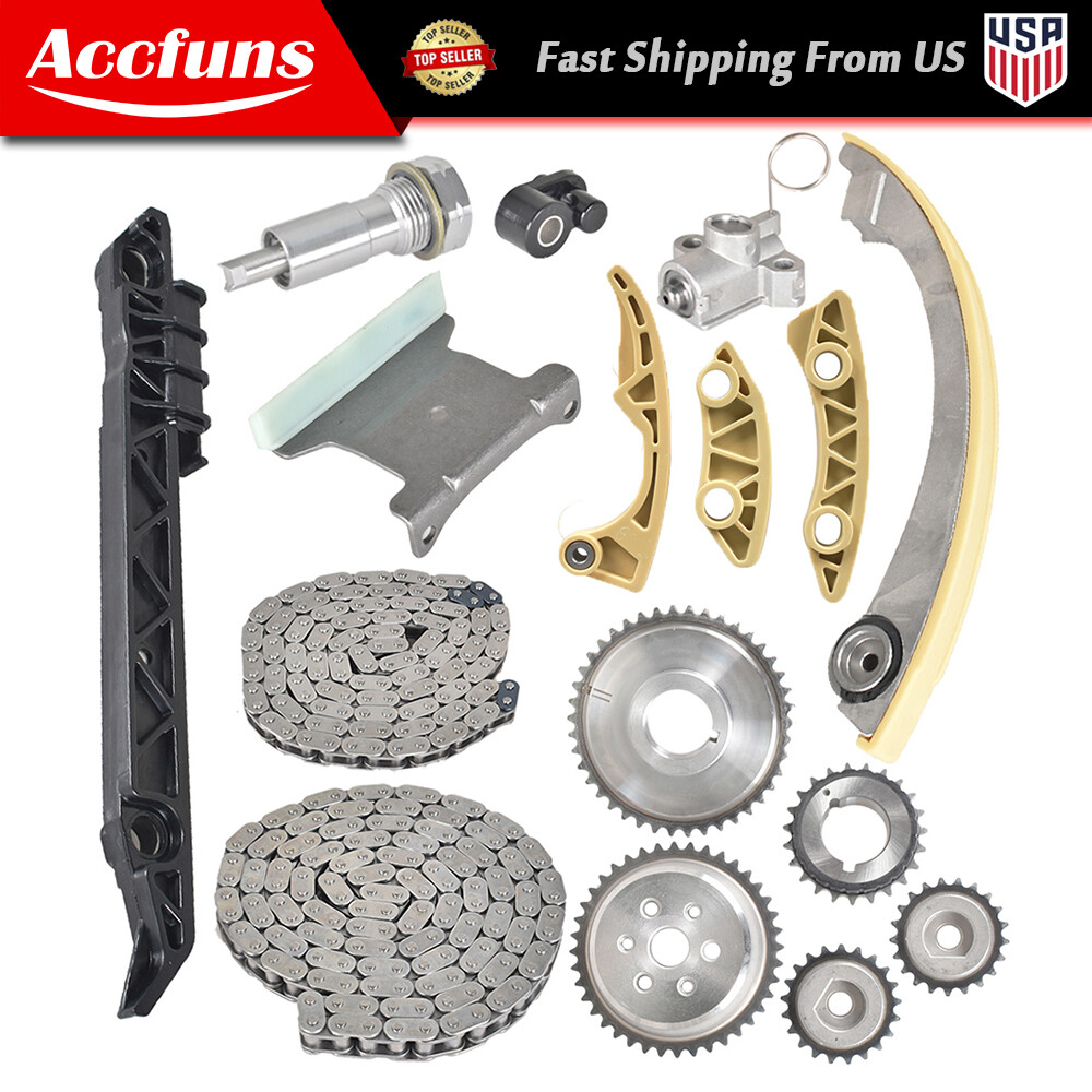Timing Chain Kit For 08-13 Malibu 10-15 Equinox 10-15 GMC Terrain 2.4L I4 DOHC