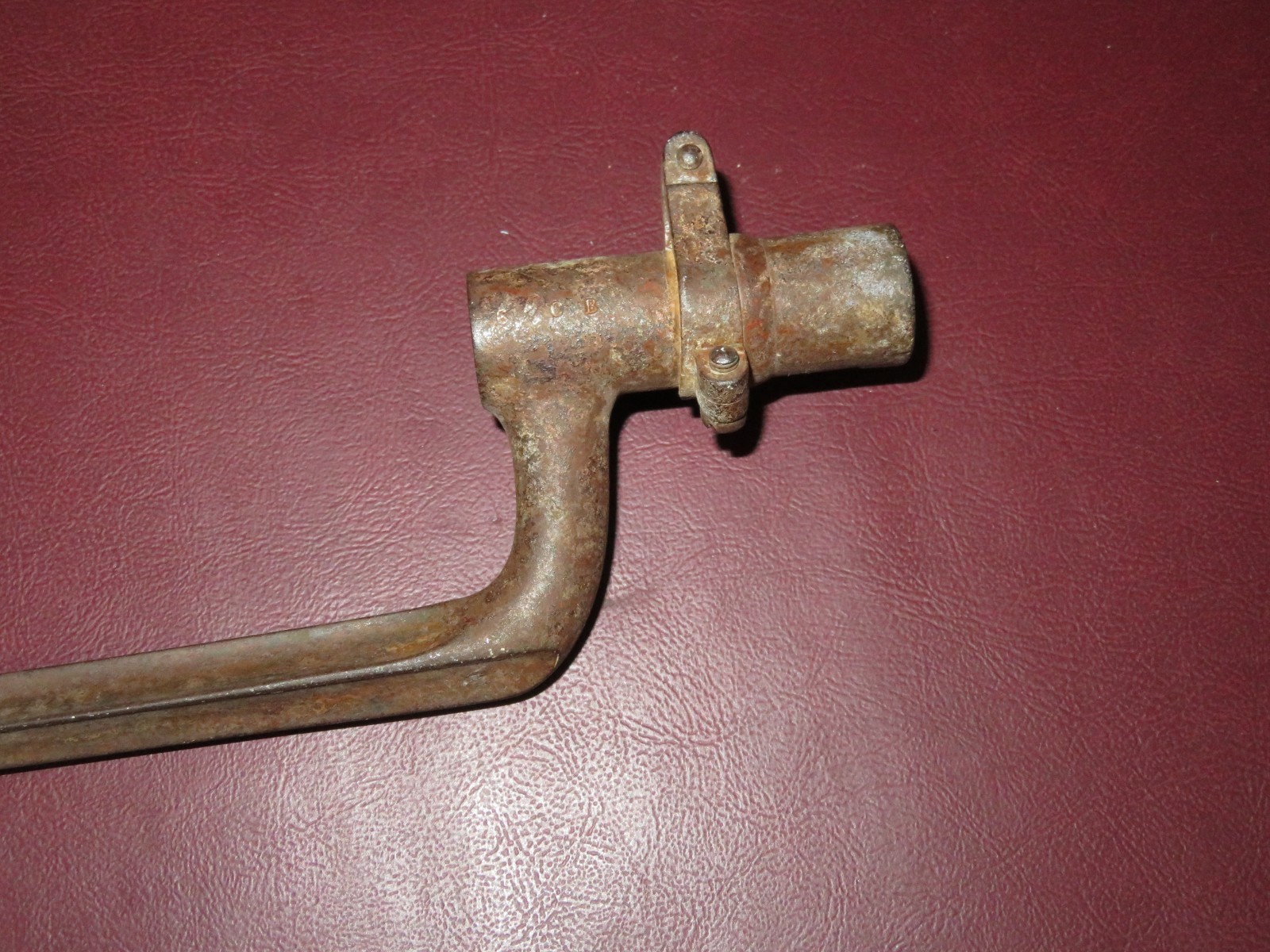 Antique US Civil War Era Cast Iron Socket Bayonet for Rifle