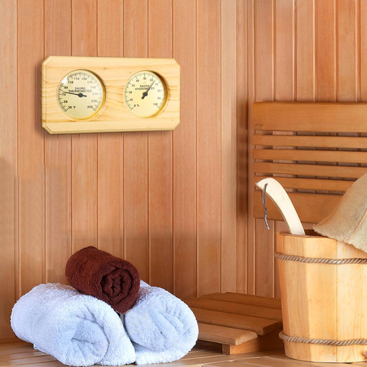 Sauna Thermometer Fahrenheit Hygrometer Gauge 2in1 Indoor Home Sauna Thermostat
