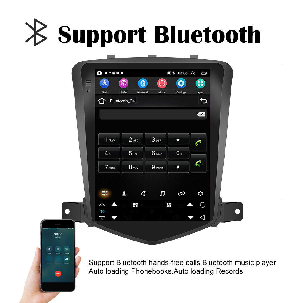 Android 13 Apple Carplay GPS NAVI Car Radio Stereo IPS For Chevy Cruze 2009-2015