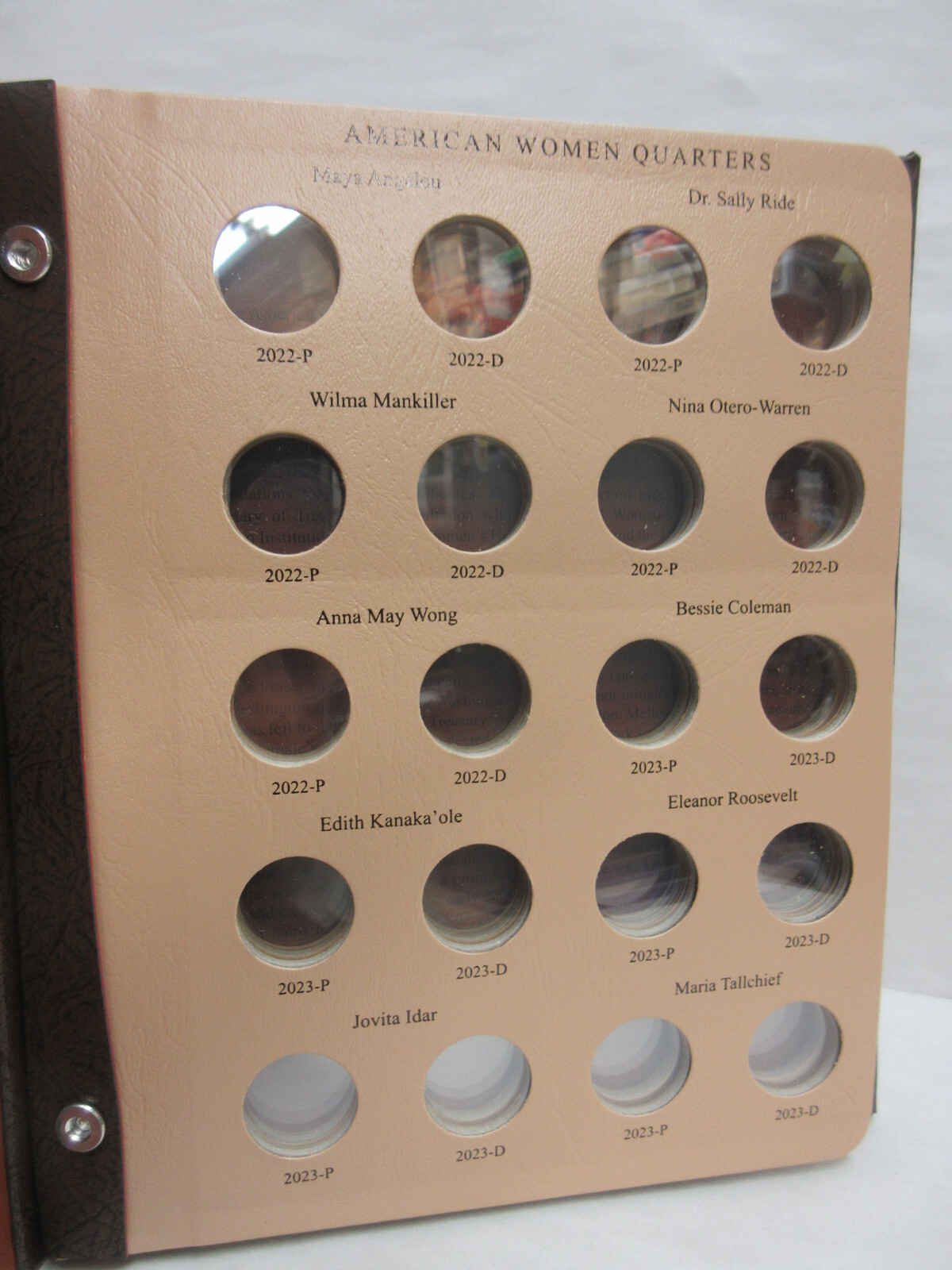 Dansco Coin Album #7141 American Women Quarters 2022-2025 No Proofs (P&D Mints)