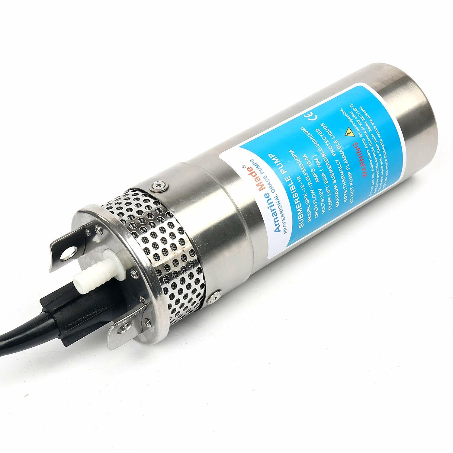 12V & 24V Submersible Deep Well Water DC Pump for Solar Battery