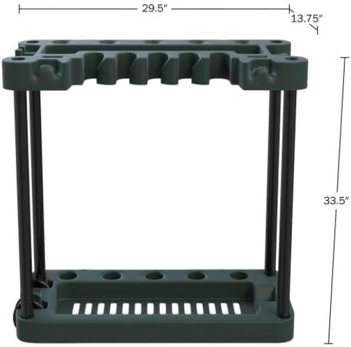 Garden Tool Organizer - Utility Rack, Holds Yard Tools - Garage Organizers an...