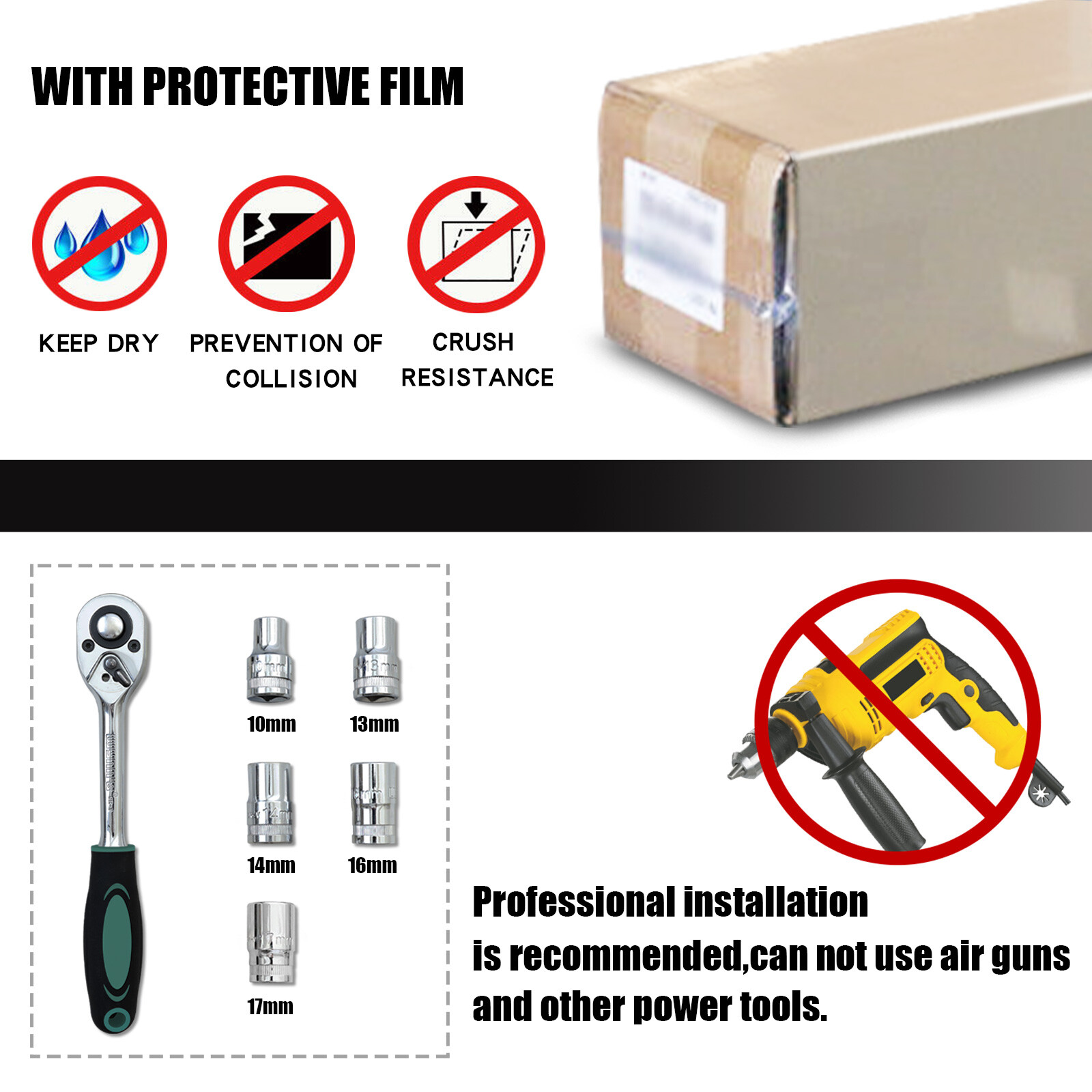 6" For 2015-2024 Ford F150 Super Crew Cab Running Boards Side Step Nerf Bar