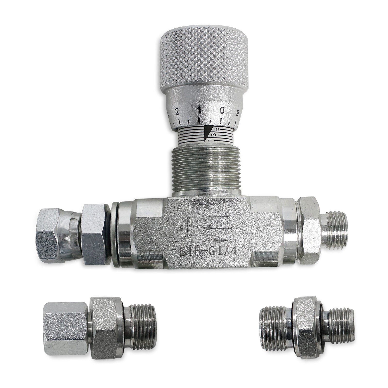 M14 Bi-Directional Hydraulic Flow Control Valve For Chinese Mini Excavators