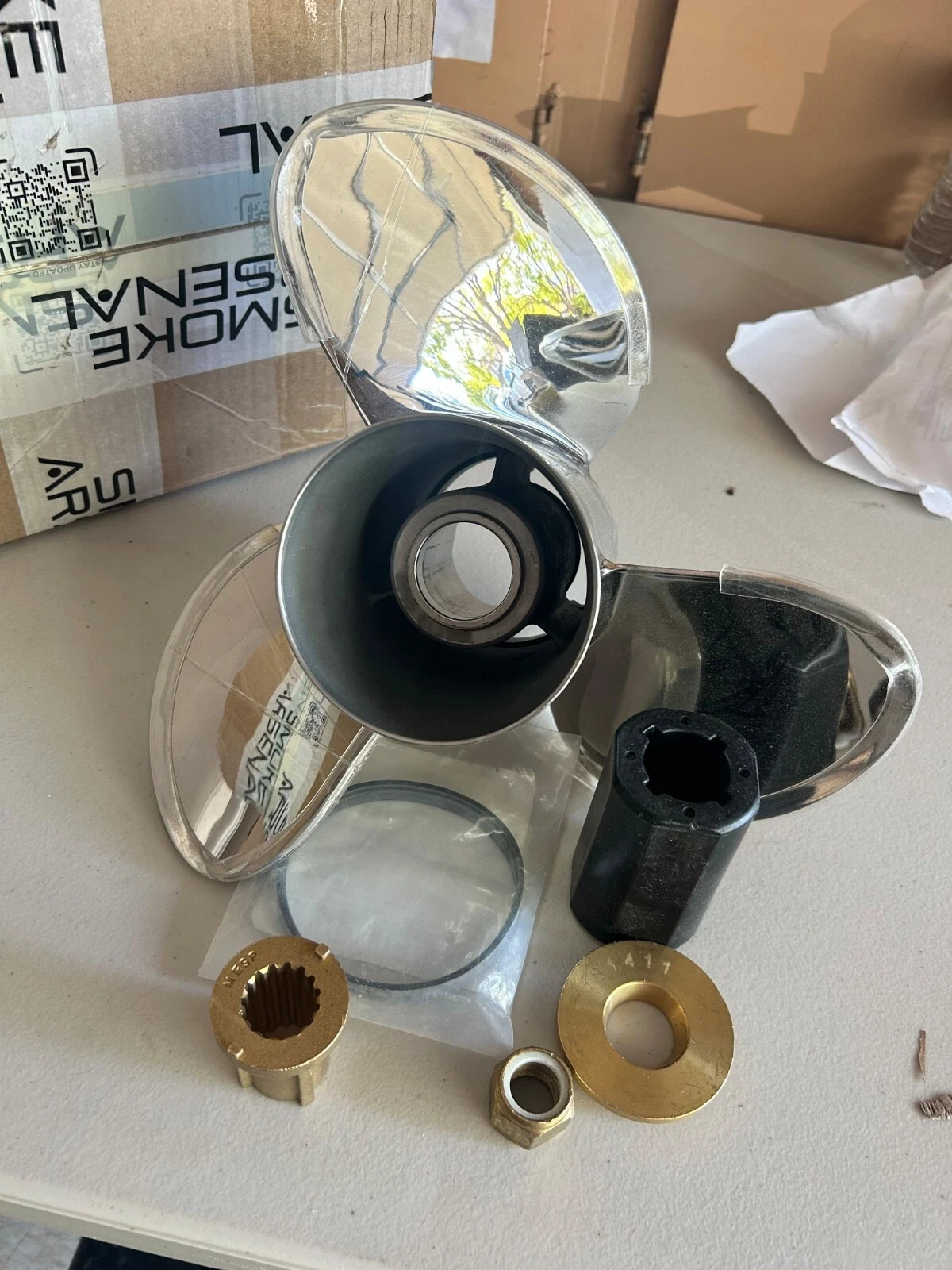 14 1/2x19 Stainless Boat Propeller for Mercury Engine 135-300 HP 15 Tooth