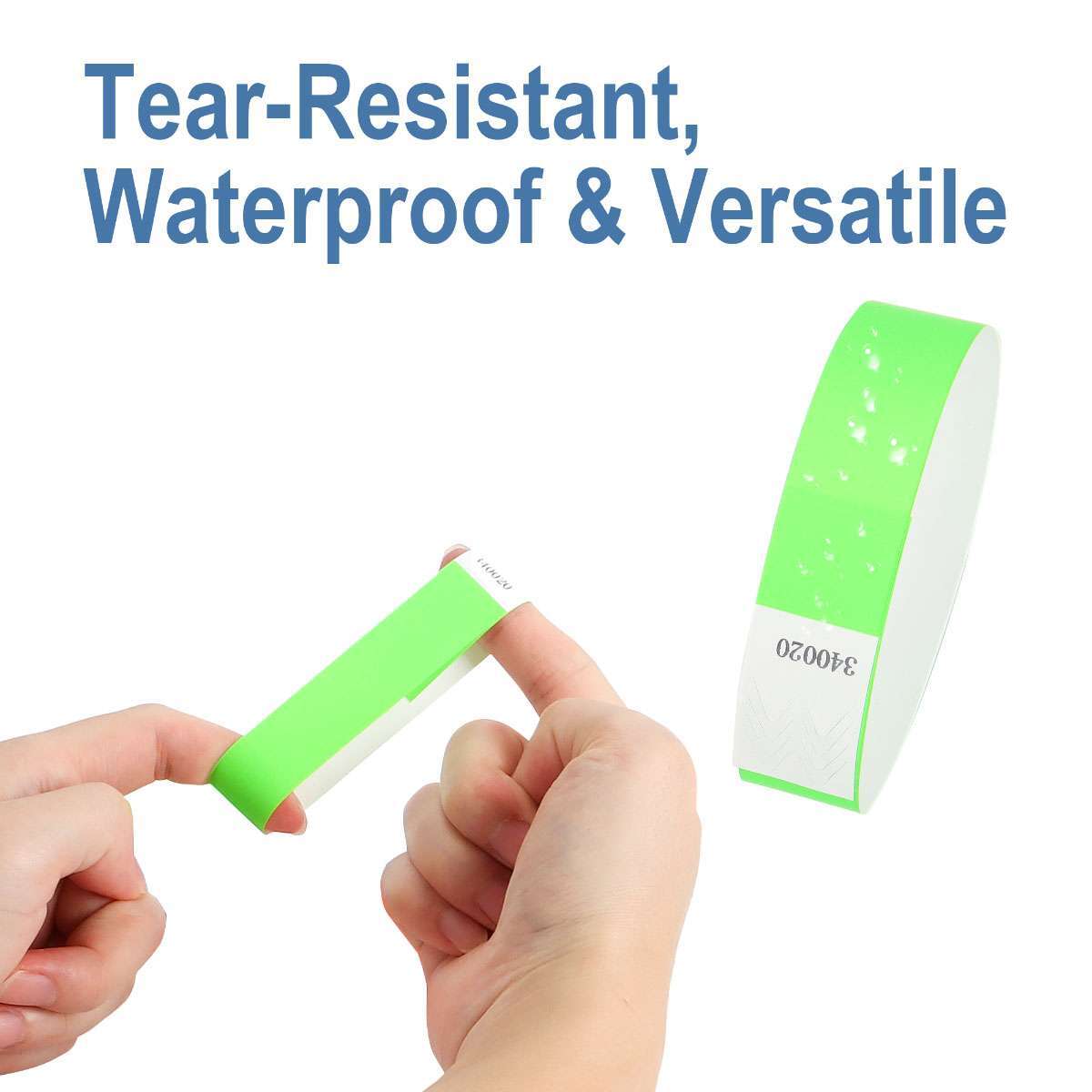 100Pcs Paper Wristbands for Events Neon Color Wrist Bands Concert Multicolor USA