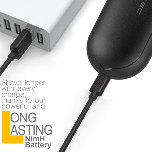 Rechargeable Fabric Shaver, Magictec Lint Remover Sweater Defuzzer Black