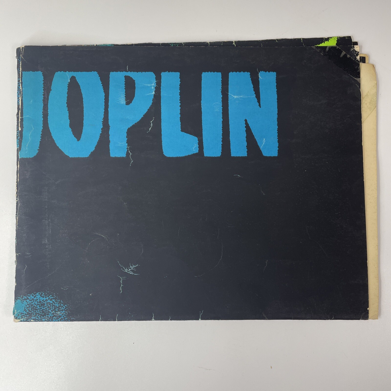 Janis Joplin Poster Vtg Psychedelic Blacklight Woodstock 33" x 21" Pin Up Hippie