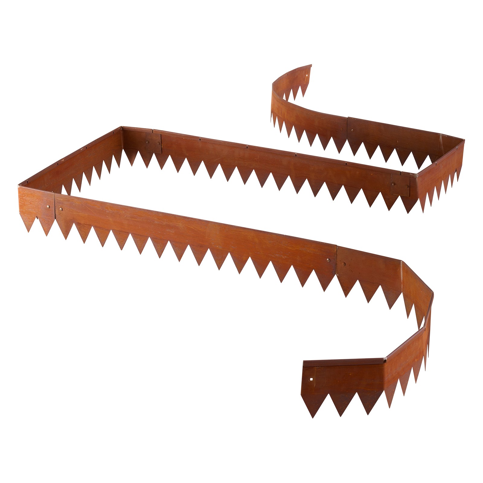 Uimoso Corten Steel Garden Edging 40 x 6 in Flexible Metal Landscape Border