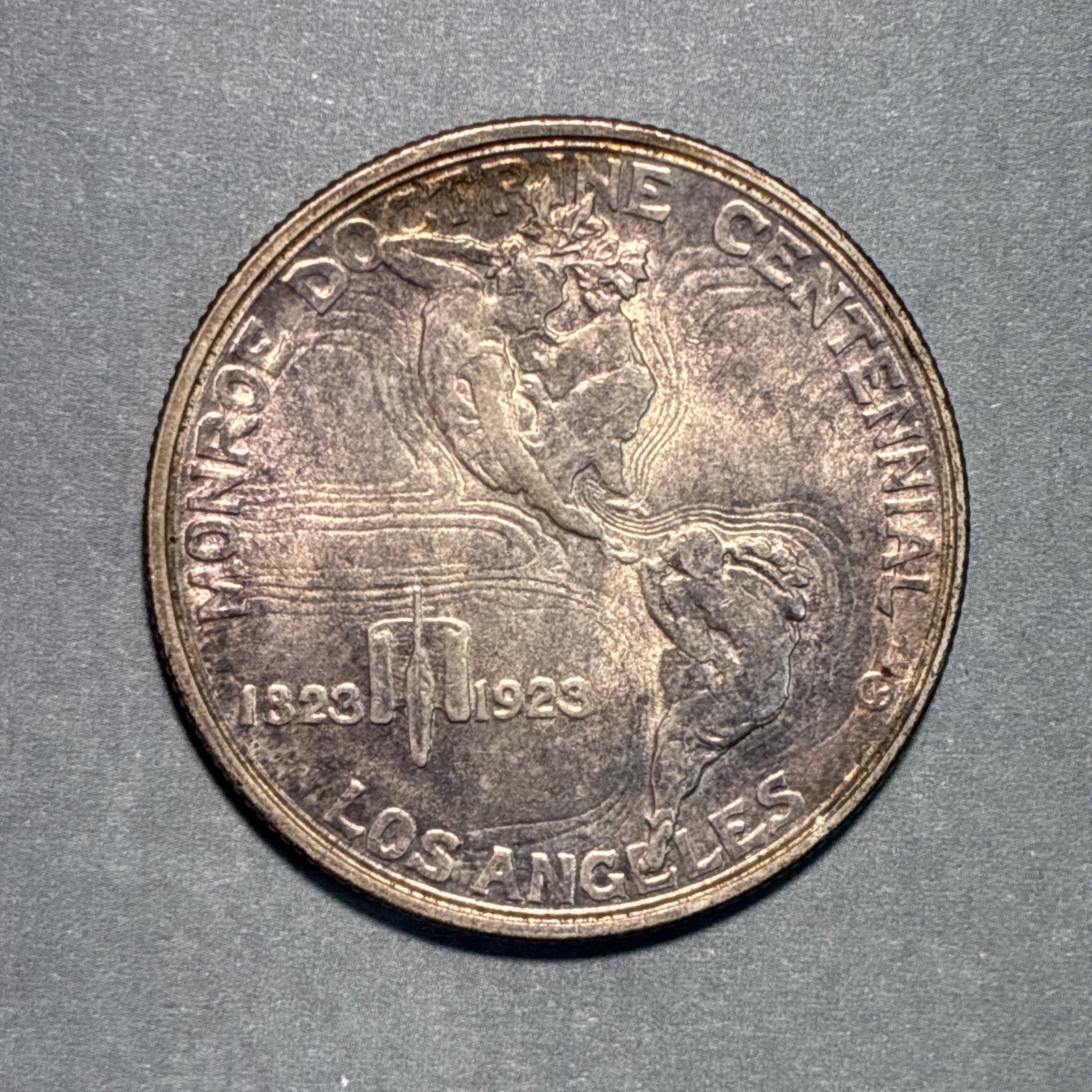 1923-S Monroe Doctrine Commemorative Half Dollar 90% Silver 50C