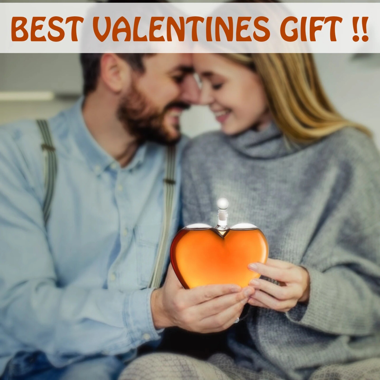 The Diamond Glassware Heart Decanter.