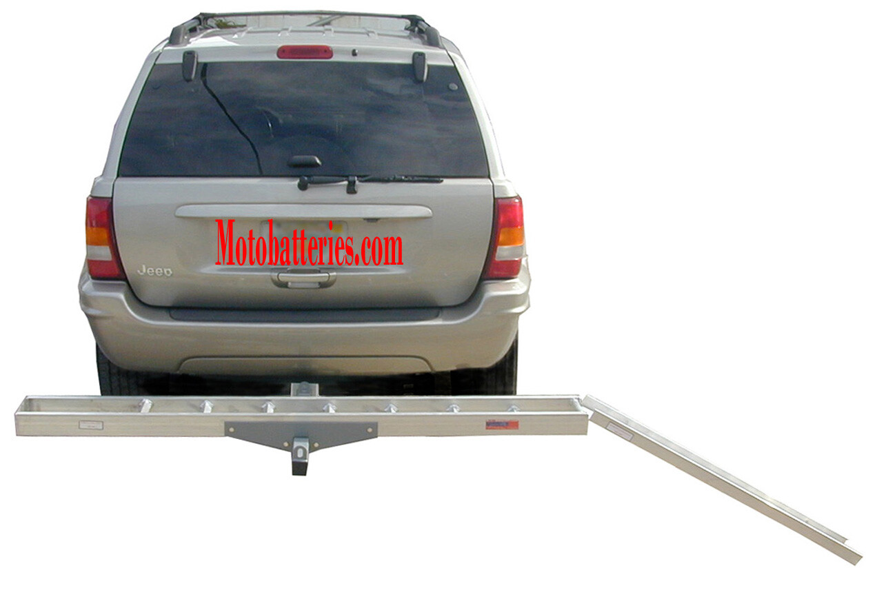 MotoProducts Aluminum Motorcycle Dirt Bike Carrier Trailer Hauler 2" Hitch Rack