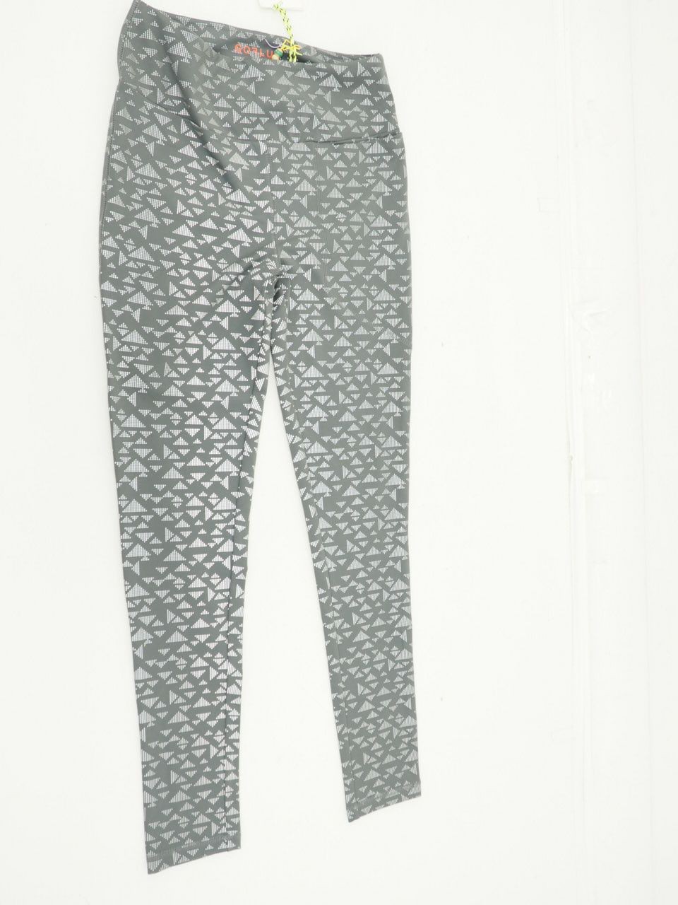 New! GOFLUO Cityglow Reflective Active Tights / Leggings Size L Gray High Vis