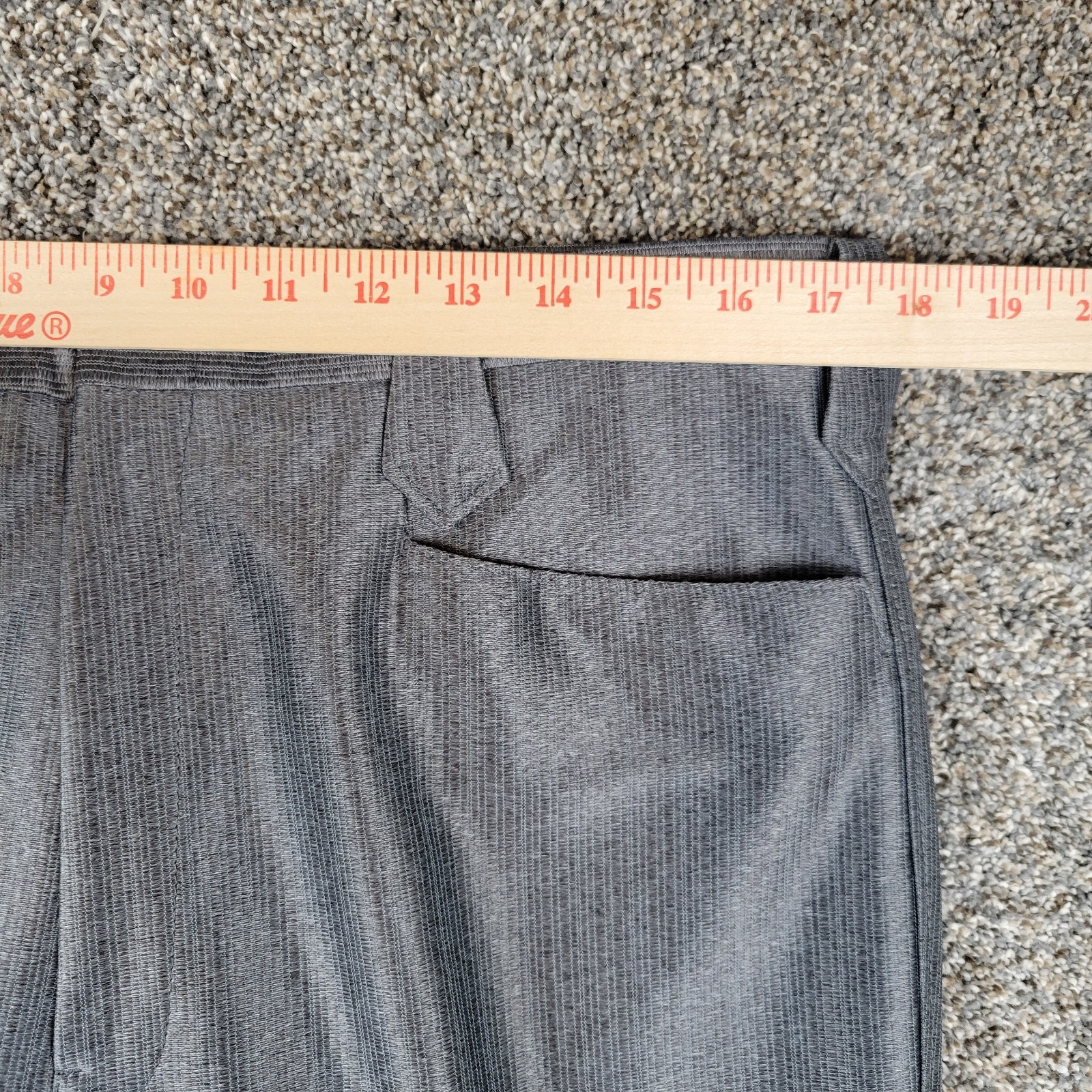 Vintage Pagano West Dress Pants Mens 37 Gray Westerner Swedish Wrap Unhemmed NWT