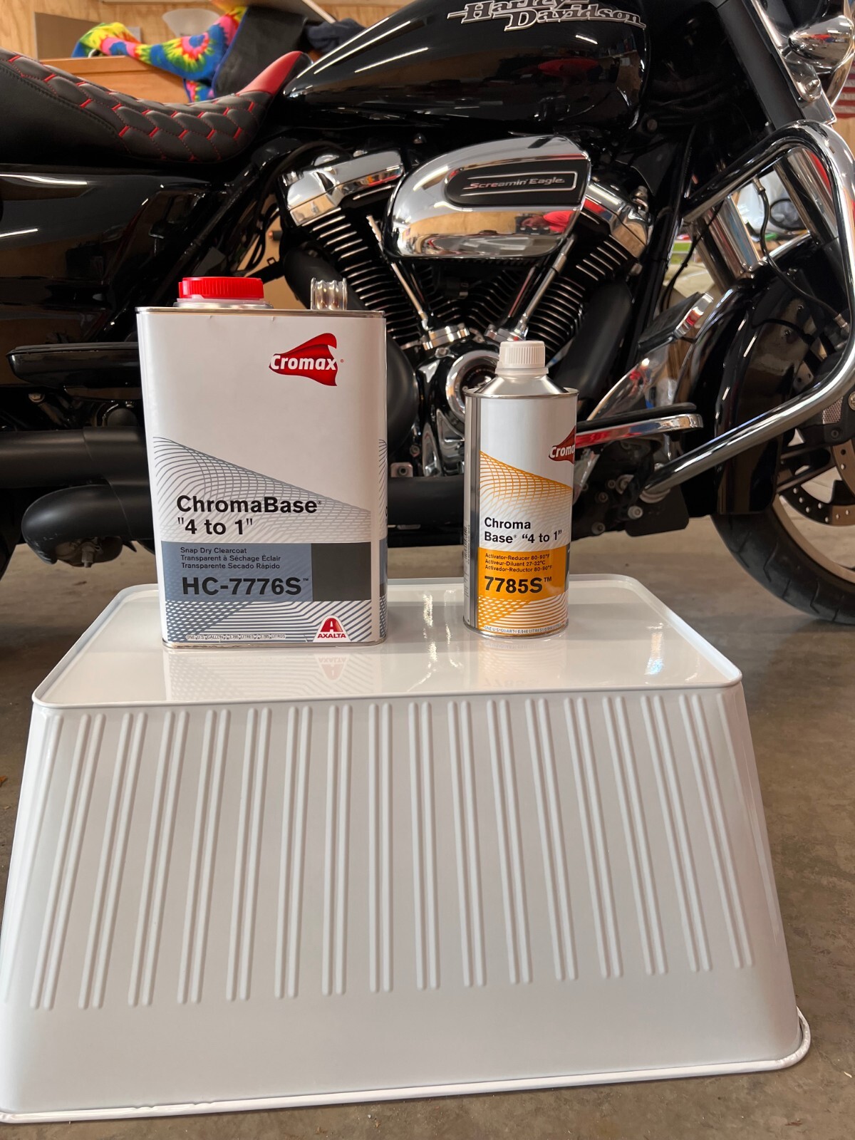 Cromax ChromaBase 4 to 1 HC-7776S Snap Dry Clear Kit recommended 80-90 degrees