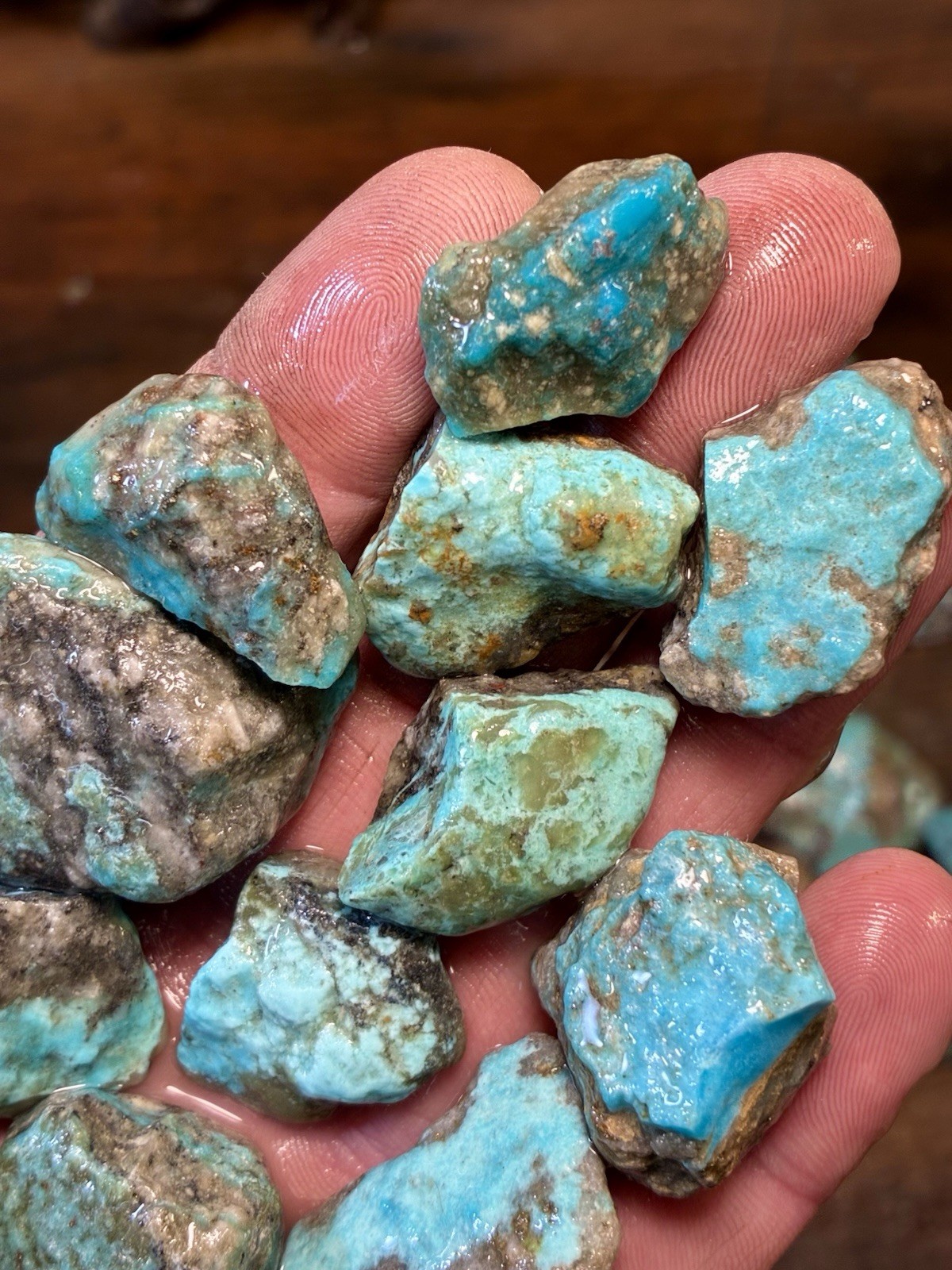 Ribbon & Skin Rock & Kaolin Blues! Ithaca Peak Turquoise! ONLY 5 left! Now $175!
