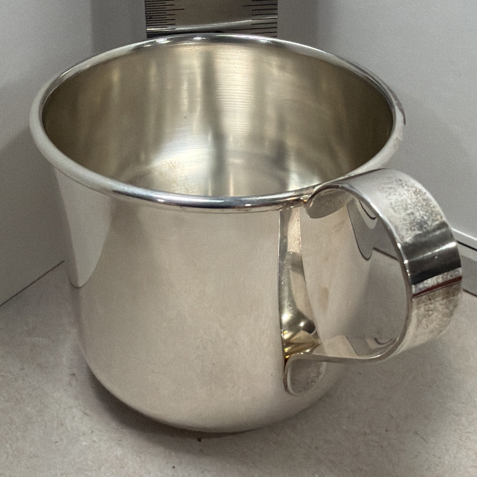 ITALY STERLING .925 Silver Baby’s Cup/Mug 64 mm/2.6 in 63gr/2.02ozt Brand new