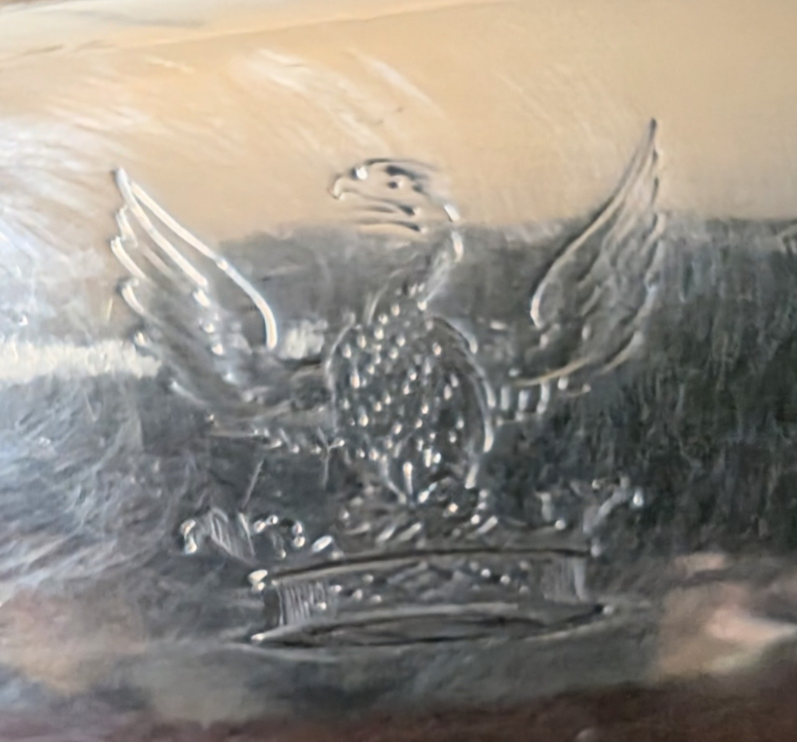 Scarce 1840s Sheffield Plate Meat Dome w/ Engraved Eagle Crest ~Registered 1848~