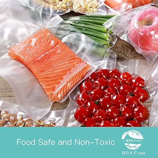 200 Vacuum Sealer Bags 8X12" Quart Food Vac Storage for Food Saver, Seal a Meal