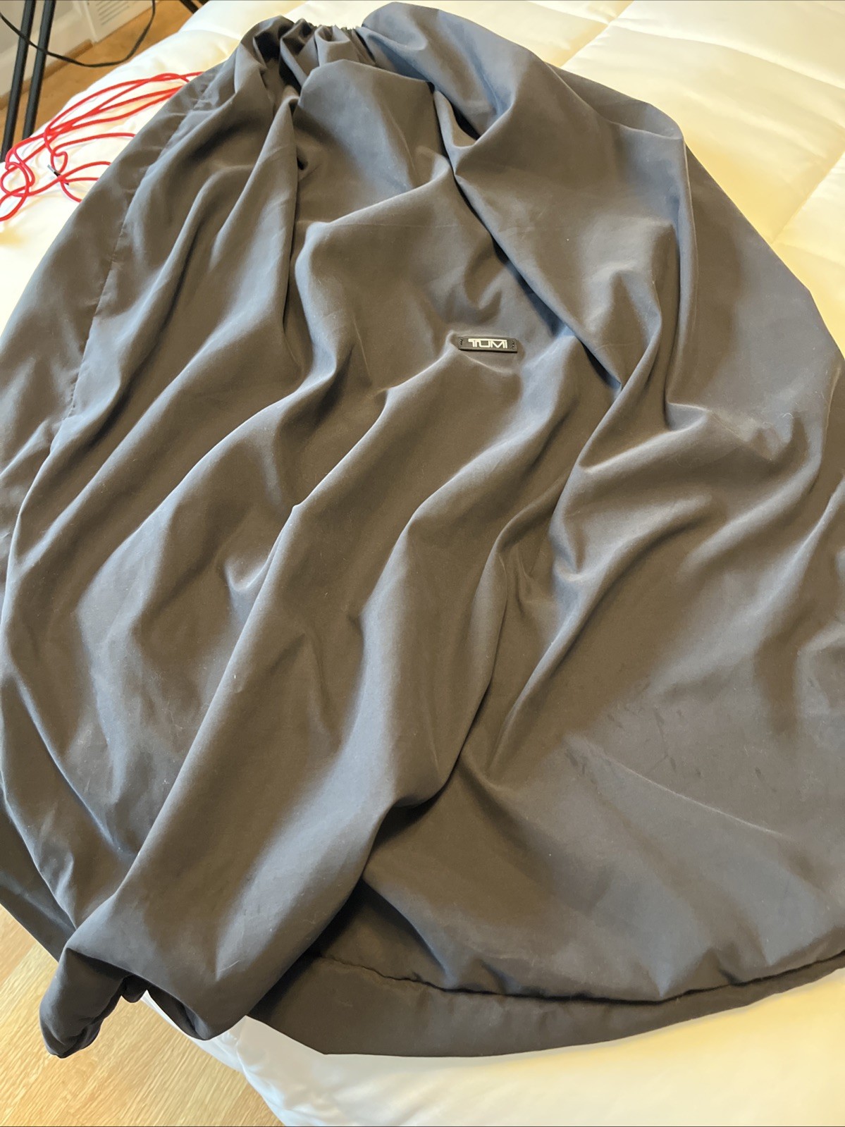 Tumi Dust Bag Black Large Luggage Cover Traveling Laundry Bag Drawstring 44x32