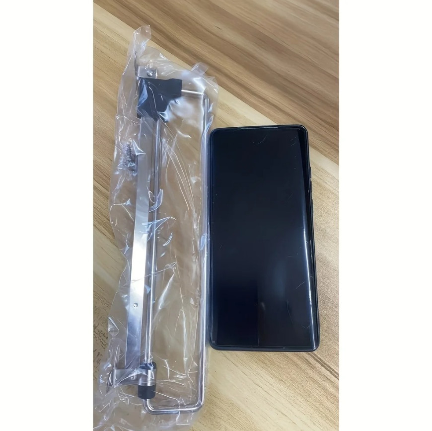 1pc Pull-Out Clothes Storage Rod Adjustable Foldable Metal Wardrobe Rail - NEW