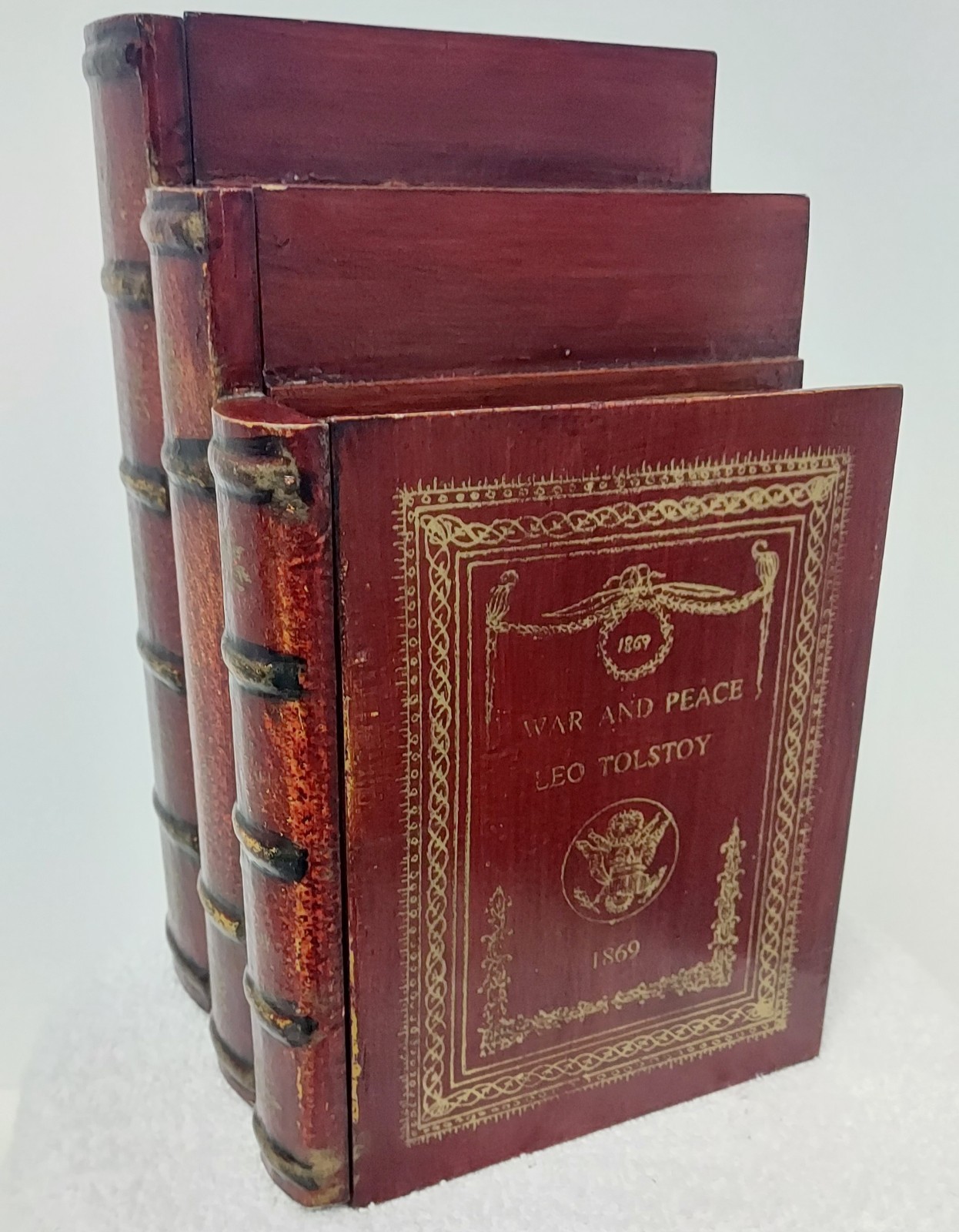 Vtg Faux Book Hidden CD Storage Secret Compartment Box Decorative Home Decor