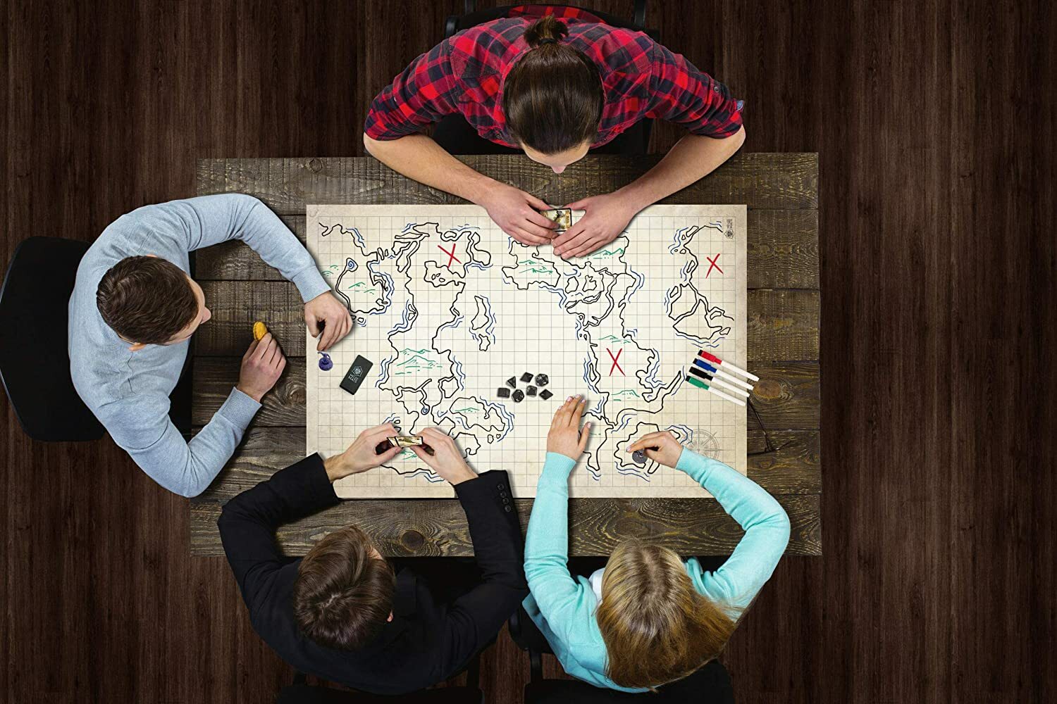 Melee Mats Battle Gaming Mat for DND, 24 x 36 Tabletop Map